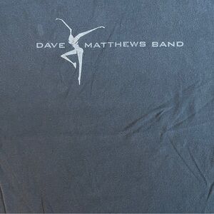 2005 Dave Matthews Band Summer Tour T-Shirt – Black Logo Tee – Size Large